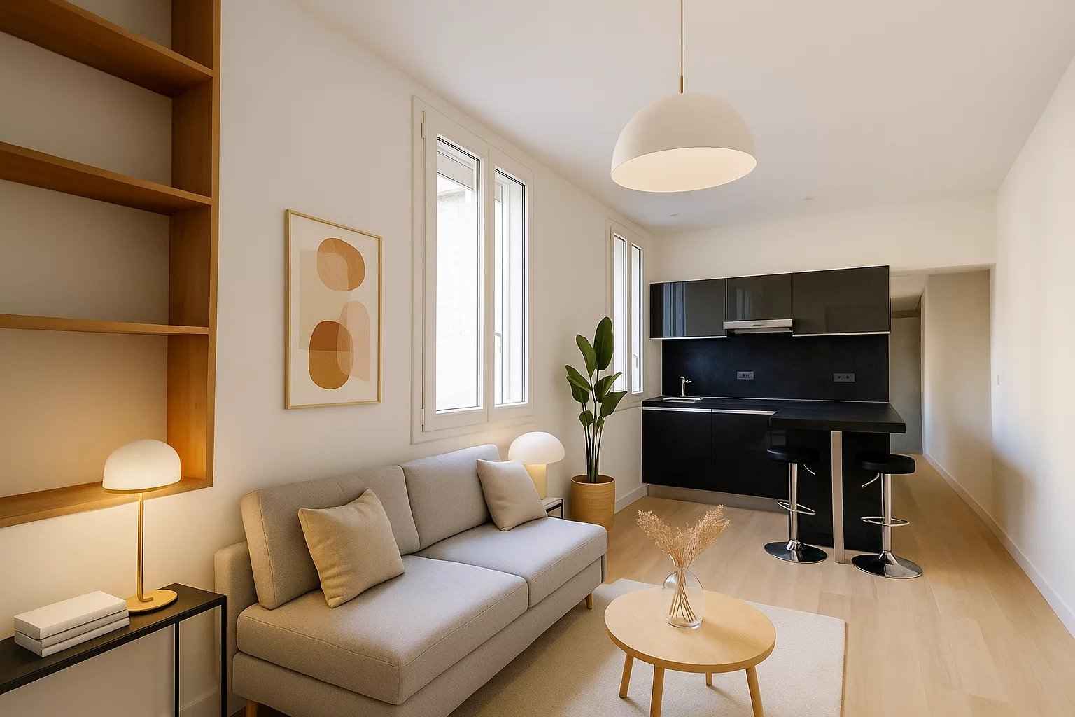 Appartement à vendre de 24 m2 Bordeaux Jardin Public