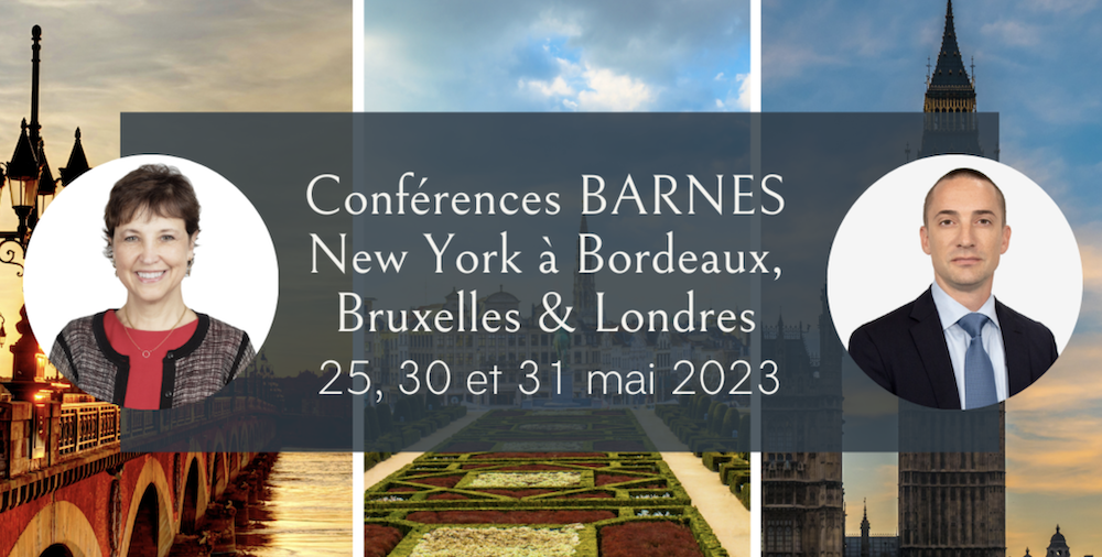 Conférence BARNES New York à Bordeaux