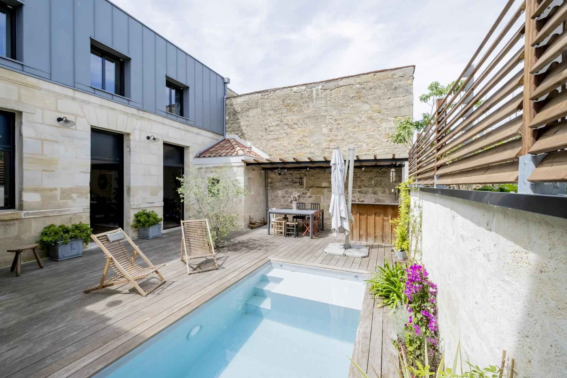 Maison à vendre avec piscine Bordeaux Chartrons 